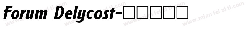 Forum Delycost字体转换